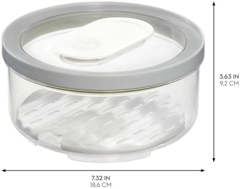 iDesign Small and Large Round Fridge Produce Bins with Removable