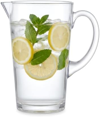 2.2Qt Clear BPA-Free Shatterproof Acrylic Pitcher with Handle