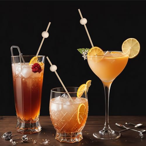 1000 Pieces Cocktail Picks, 4.7 Inch Wooden Fancy Toothpicks for