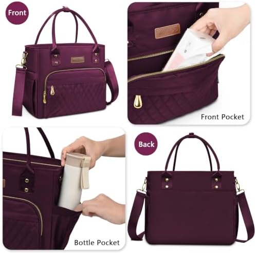 MIYCOO Insulated Lunch Bag Women, Large Tote Lunch Box for Work, 18L
