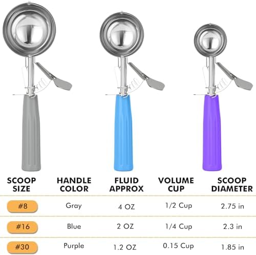 JUNADAEL J Ice Cream Scoop With Trigger, Cookie Scoop Set, Incluede