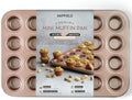 HAPPIELS 24 Cup Mini Muffin Pan Nonstick, PFOA & BPA Free