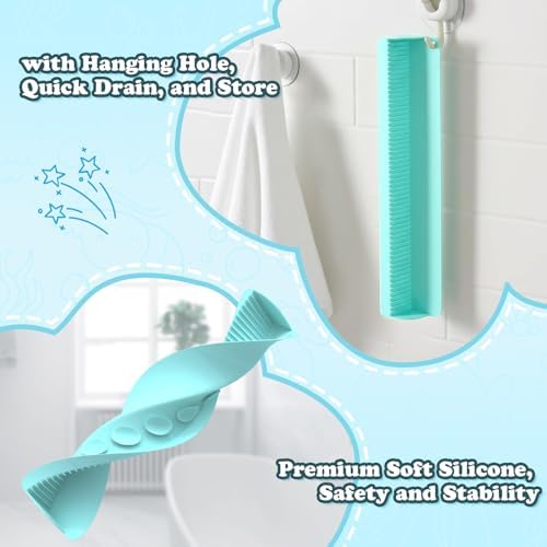 AGPTEK 24 Inch Bathtub Splash Guard with 10 Suction Cups, Green