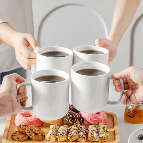 vancasso Porcelain Coffee Mugs Set, 16 oz Ceramic Coffee Cups for
