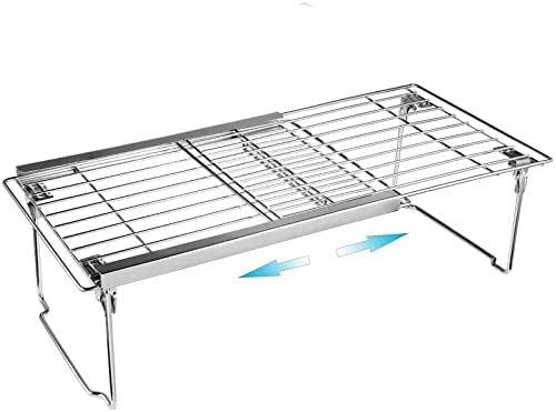 Orgneas Expandable Freezer Shelf Cooler Shelf Organizer 15.8"-22"
