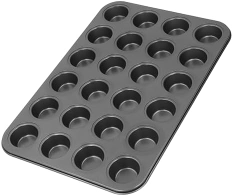 Mini Muffin Baking Pan, 24 Cup Non Stick Cupcake Tray Tin Cupcake Pan