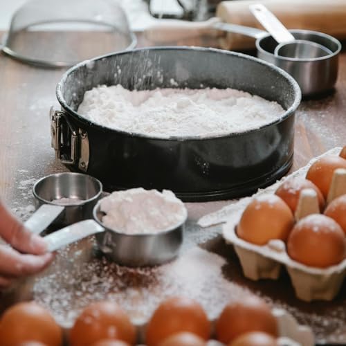 TINSKY 4 Pcs 6 Inch Springform Pan, Non‐Stick Round Cheesecake Cake