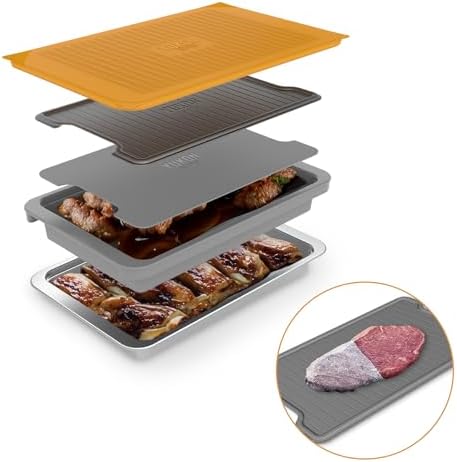 Yukon Glory 5-Piece BBQ Prep and Serve Set with Marinade Tray