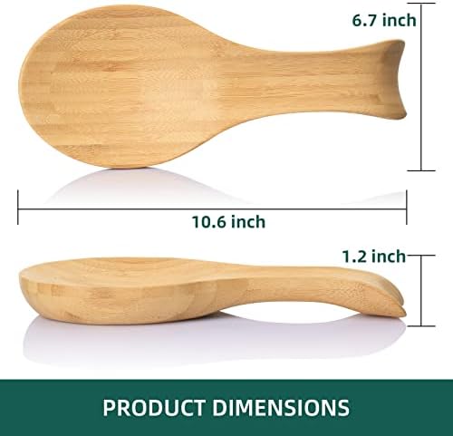 Spoon Rest for Stove Top, Bamboo Wood Spoon Holder for Kitchen