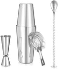 Cocktail Shaker, Professional 5-Piece Bartender Kit with Boston