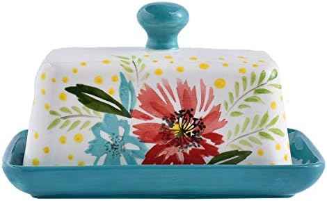 Wisenvoy Butter Dish Ceramic Butter Dish with Lid Butter Keeper Butter