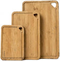 3-Piece Bamboo Cutting Board Set – Juice Grooves