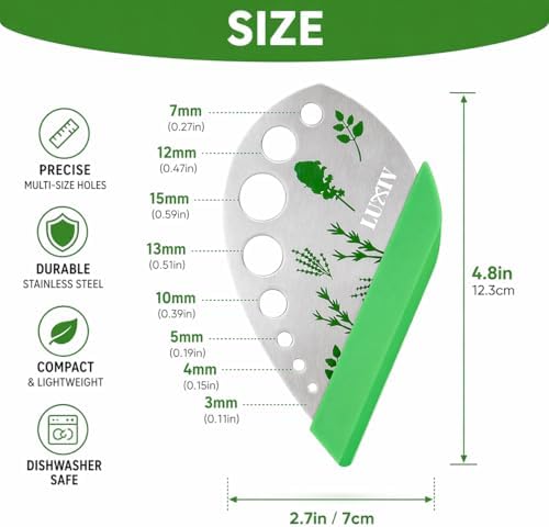 9-Hole Stainless Steel Herb Stripper