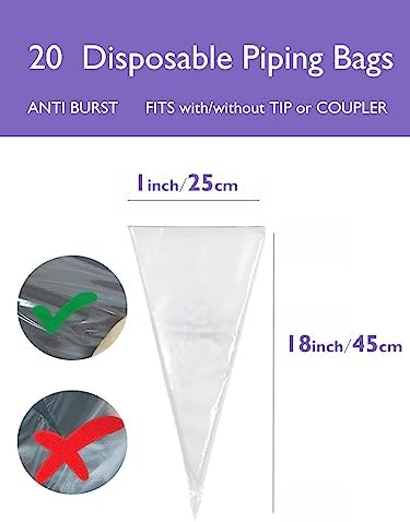 Big Piping Tips and Bags for Eclairs, Pastry & Mashed Potatoes