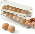Auto-Rolling Egg Dispenser for Refrigerator with Lid