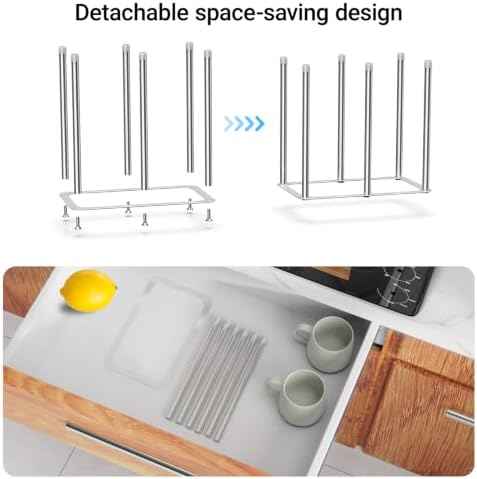 Shineflow Water Bottle Drying Rack, Stainless Steel Rack for Water