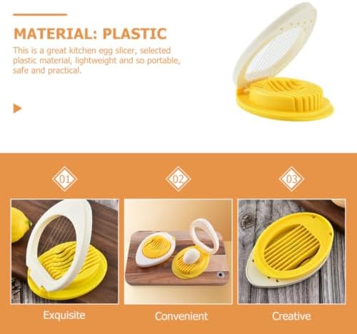 Plastic Egg Slicer Tool, Multipurpose Cutter for Strawberry and