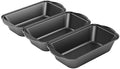 Tiawudi 3 Pack Nonstick Carbon Steel Baking Bread Pan, Large Loaf Pan
