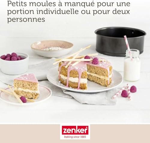 Zenker 9916550 Set of 2 Mini Cake tins, 16 cm and 18 cm pan, Mini