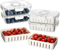 2 Pack Strawberry Containers with Handle and Mesh Screen