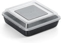 TeamFar 9x9 Inch Square Cake Pan with Lid, Non-Stick Square Baking Pan