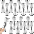 16 Pcs 2 oz 1 oz Jigger for Bartending 304 Stainless Steel Shot