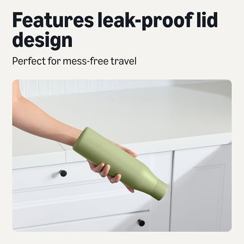 Amazon Basics Insulated Stainless Steel Water Bottle, Leak-Proof