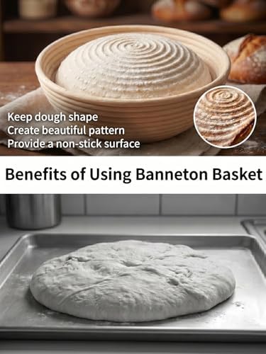 Banneton Sourdough Bread Proofing Basket Handmade 9 in Round&10 in