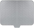 Extra Large Silicone Dish Drying Mat 22.63"L x 16.85"W (Grey)