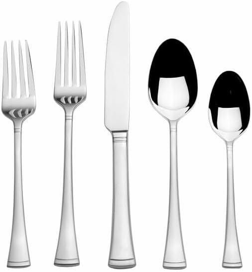 Mikasa, Alyse Flatware Service for 12, 65 Piece Set, 18/10 Stainless