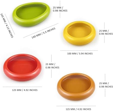 4-Piece Silicone Fruit and Vegetable Containers