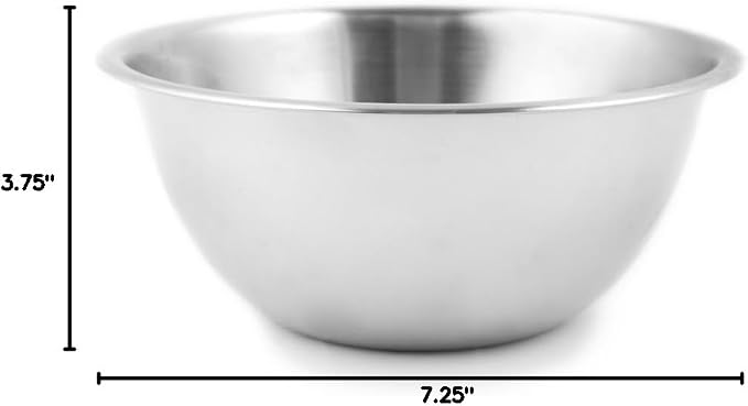 Fox Run Stainless Steel Small Mixing Bowl, 7.25 x 7.25 x 3.75 inches - Image 8