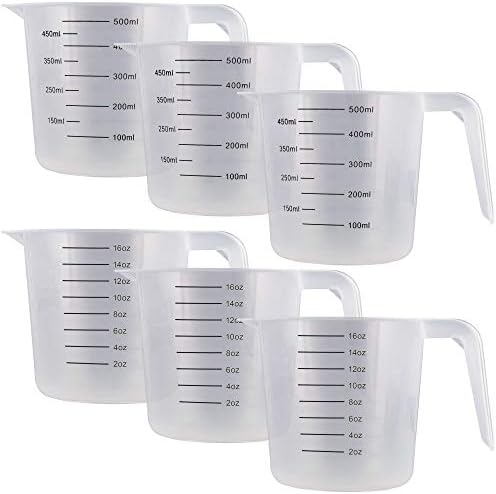 U.S. Kitchen Supply Plastic Measuring Cups with Handles - 16 oz