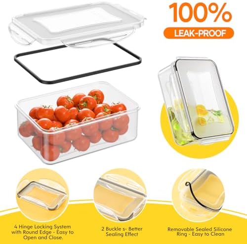 52 PCS Food Storage Containers with Lids