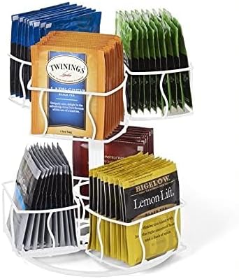 Nifty Tea Bag Spinning Carousel – 6 Compartments, Spins 360-Degrees, Lazy Susan - Image 2