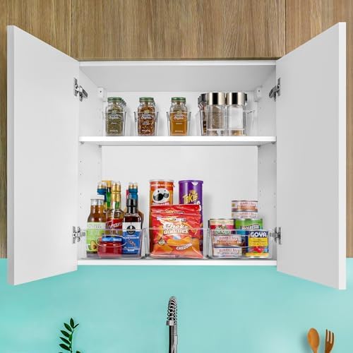 Sorbus Fridge Organizers and Storage, Clear Bins (Large, 10 Pack)