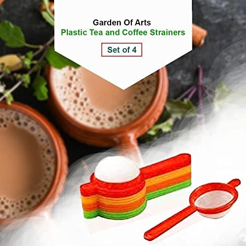 Plastic Tea and Coffee Strainers, Multicolour (Set of 4) Colour May