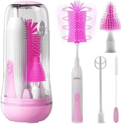 Electric Bottle Brush Cleaner, Portable Electric Baby Bottle Brush