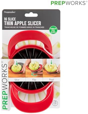PrepWorks Apple Slicer and Corer, 16 Slices, Red
