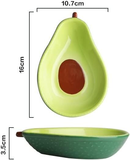 Salad Bowl Nordic Creative Avocado Home Pasta Ceramic Plate Snack