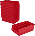 Akro-Mils 30130 Plastic Shelf Bins, 12" x 6.5" x 4", 12-Pk
