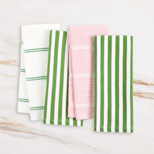kate spade new york Botanical Stripe Kitchen Towels 4-Pack Set