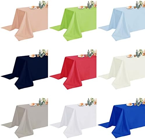 Fokitut 2 Pack Waterproof Rectangle Tablecloth, 60x120 Inch,Stain