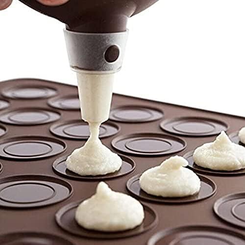 Macarons Silicone Mat Baking Mold, 2Pcs 30 Holes Non Stick Food Safe
