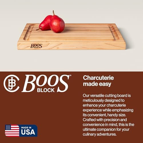 John Boos CB Series Maple Cutting Board, 20" x 15" x 1.5"
