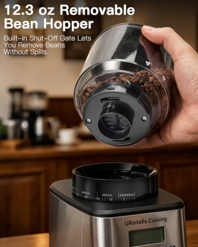 Burr Coffee Grinder, 51 Grind Settings for Espresso