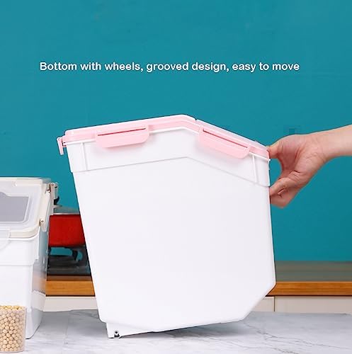 Large Flour Storage Container Bin 25lb, 2Pack Airtight Rice Storage