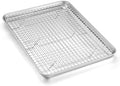Homikit Baking Sheet with Wire Rack Set (1 Pan+1 Cooling Rack), 16" x