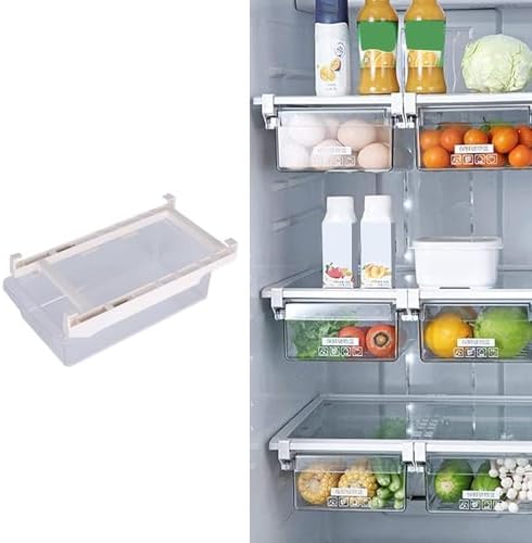 Fridge Drawer Organizer, Transparent Organizer Fridge Shelf Holder