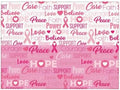 Breast Cancer Awareness Faith Hope Love Dish Drying Mat for Kitchen